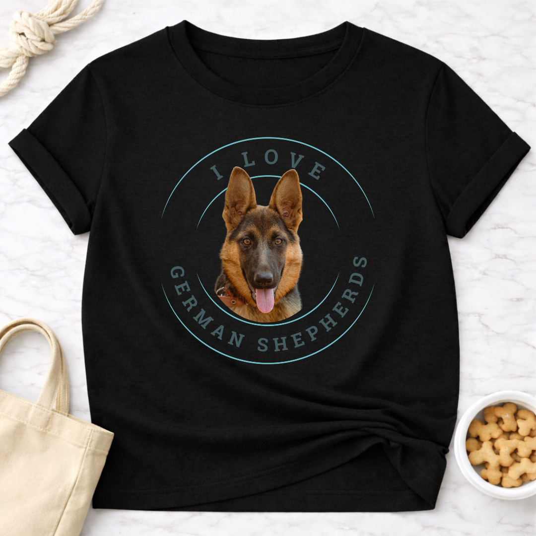 I Love German Shepherds T-Shirt