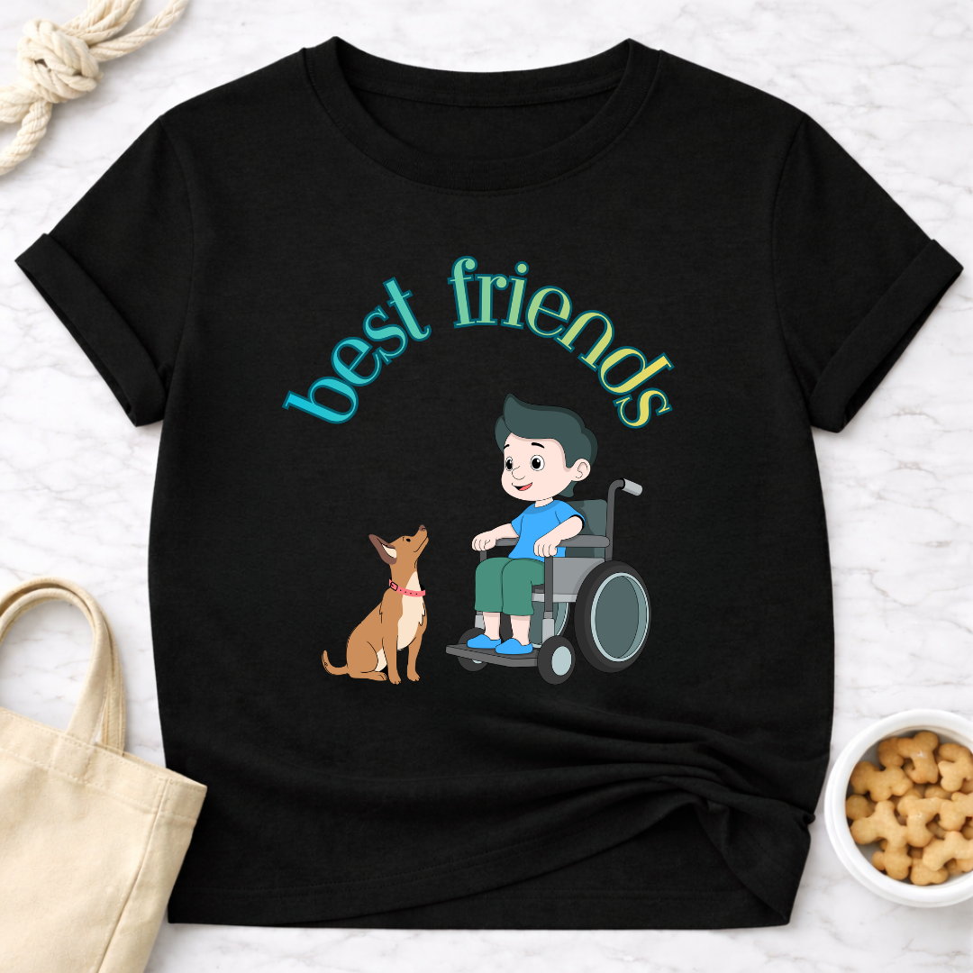 Best Friends Boy and Dog Special Needs T-Shirt