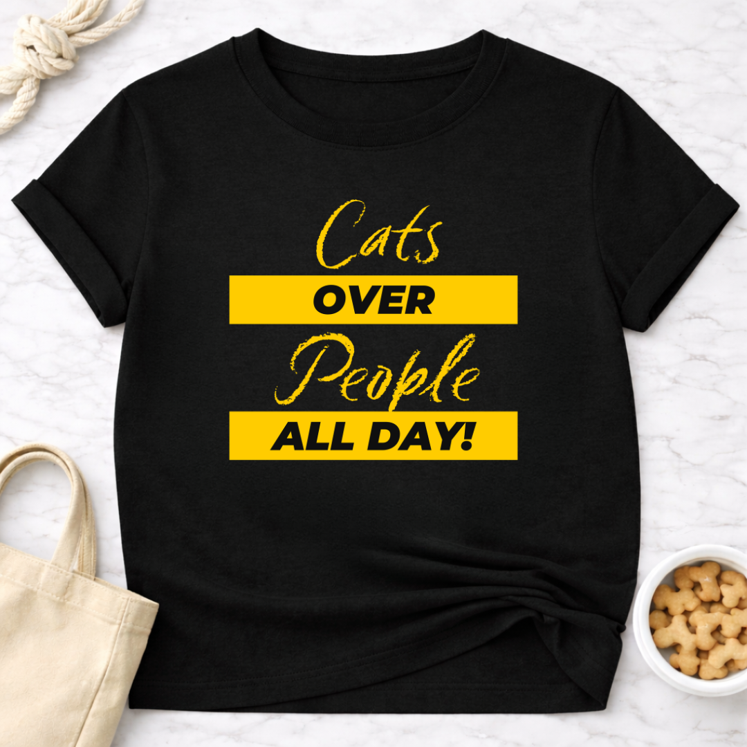 Cats Over People (Chalk)T-Shirt