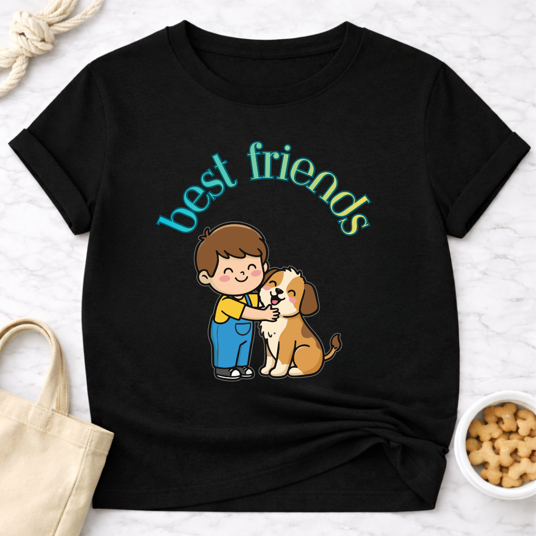 Best Friends Boy and Dog T-Shirt