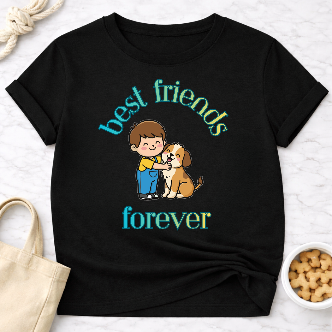 Best Friends Forever Boy and Dog T-Shirt
