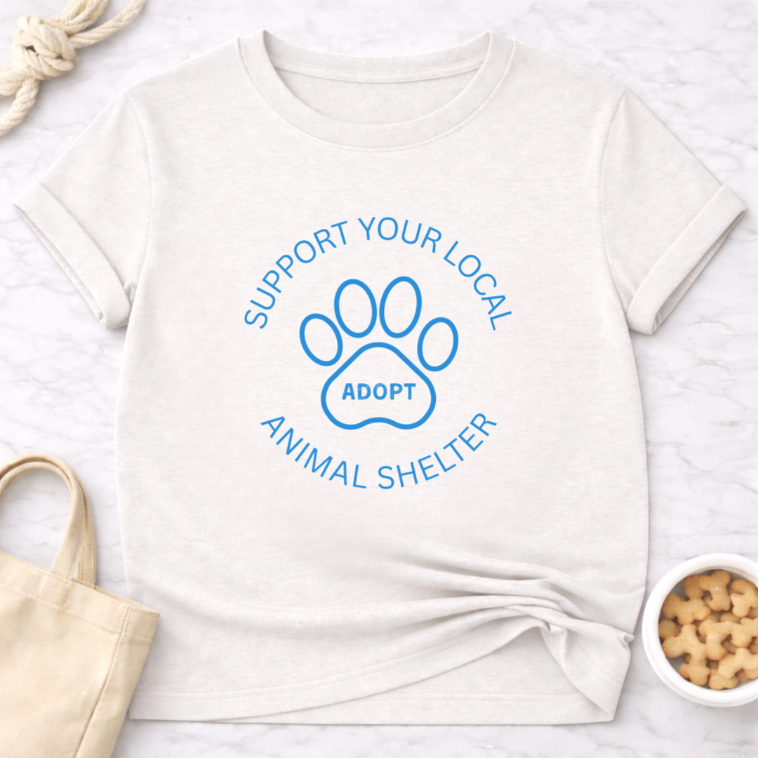 Support Your Local Animal Shelter Adopt T-Shirt