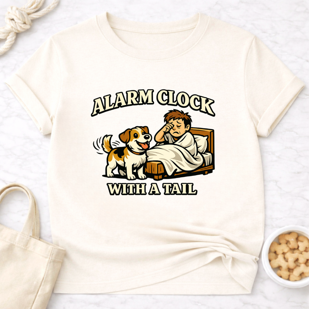 Alarm Clock with a Tail T-Shirt