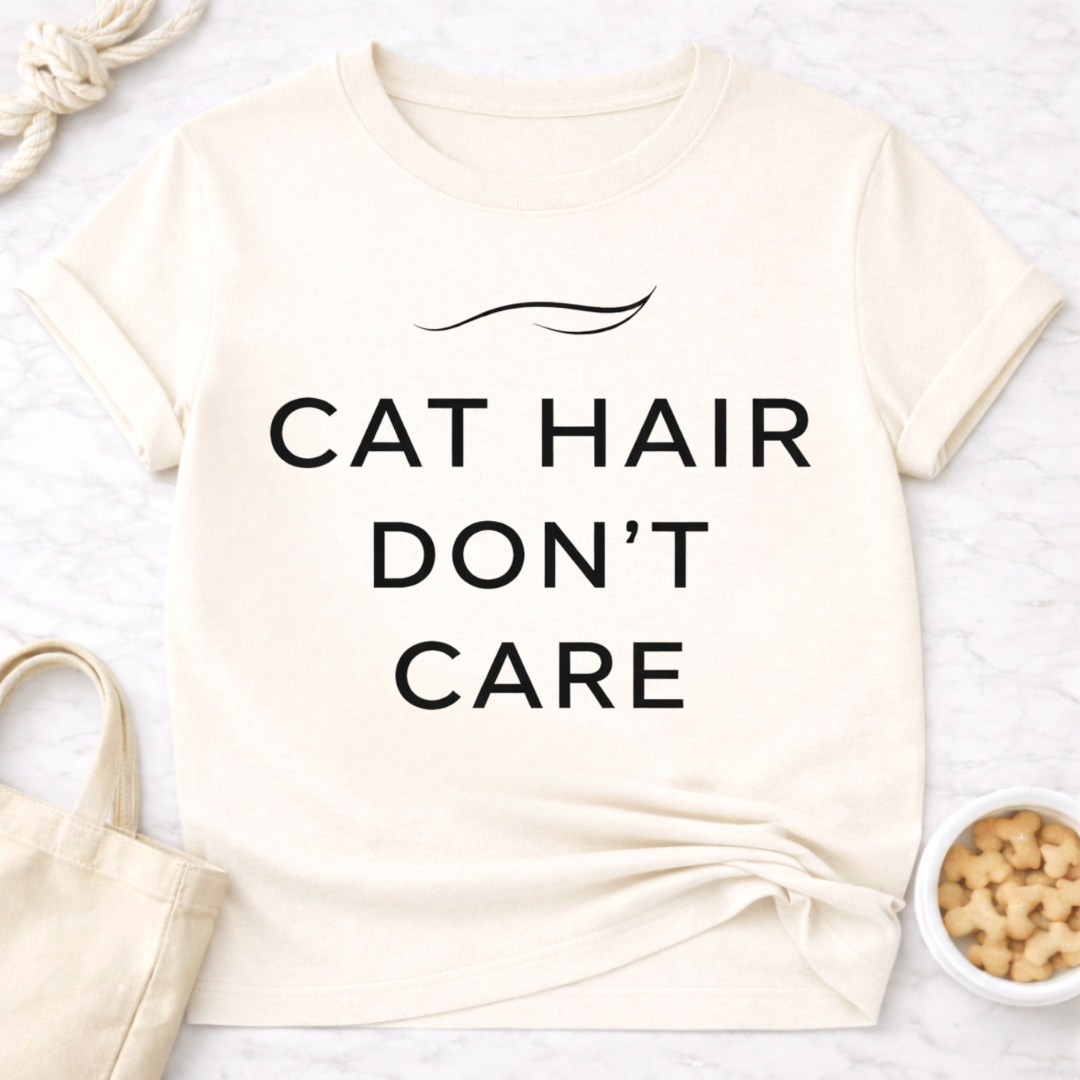 Cat Hair Don't Care T-Shirt