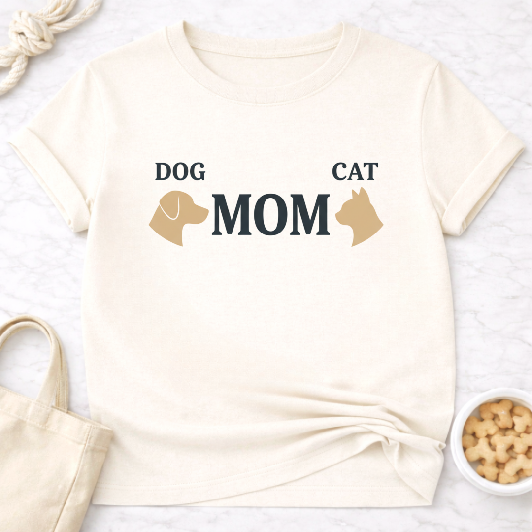Dog and Cat Mom T-Shirt