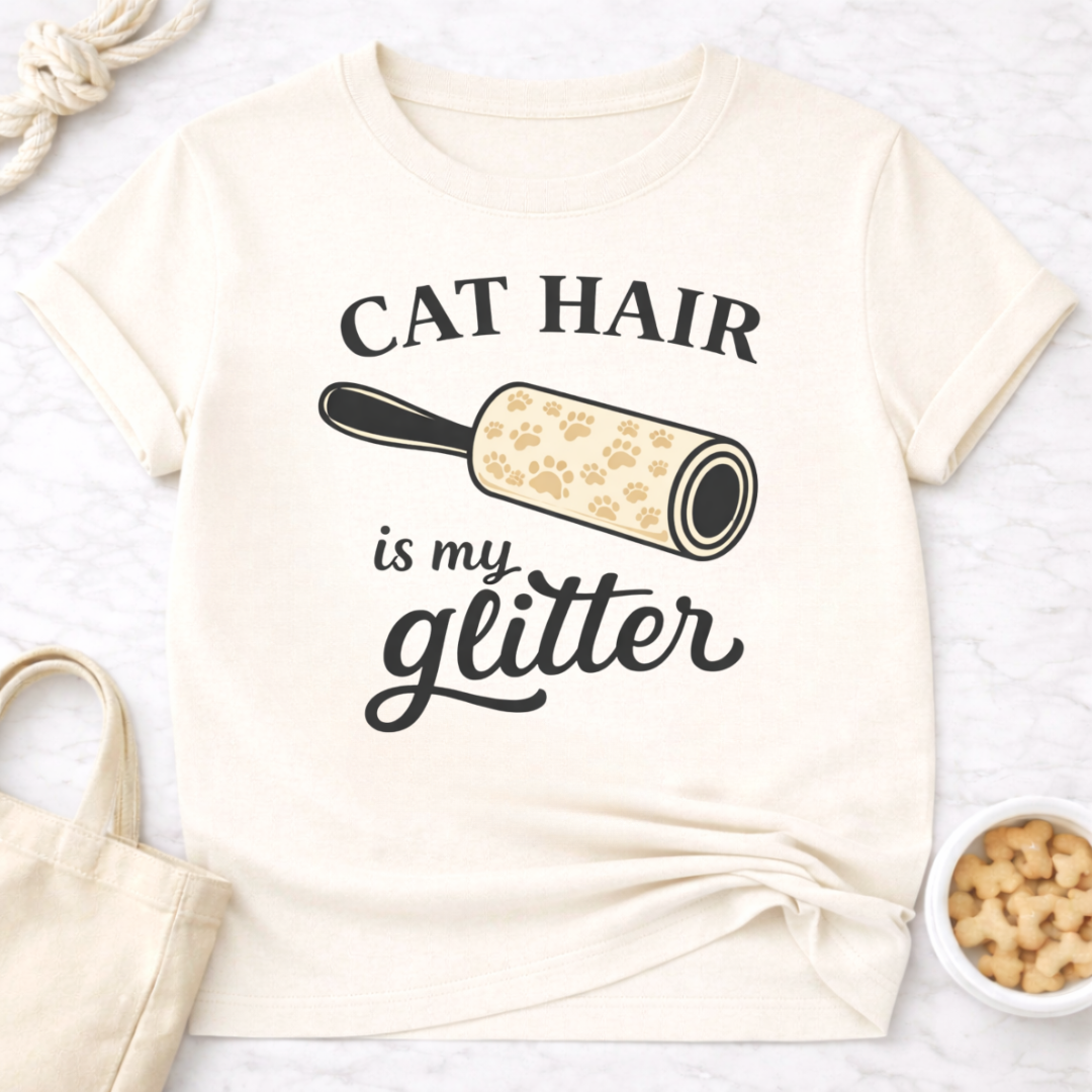 Cat Hair is My Glitter T-Shirt