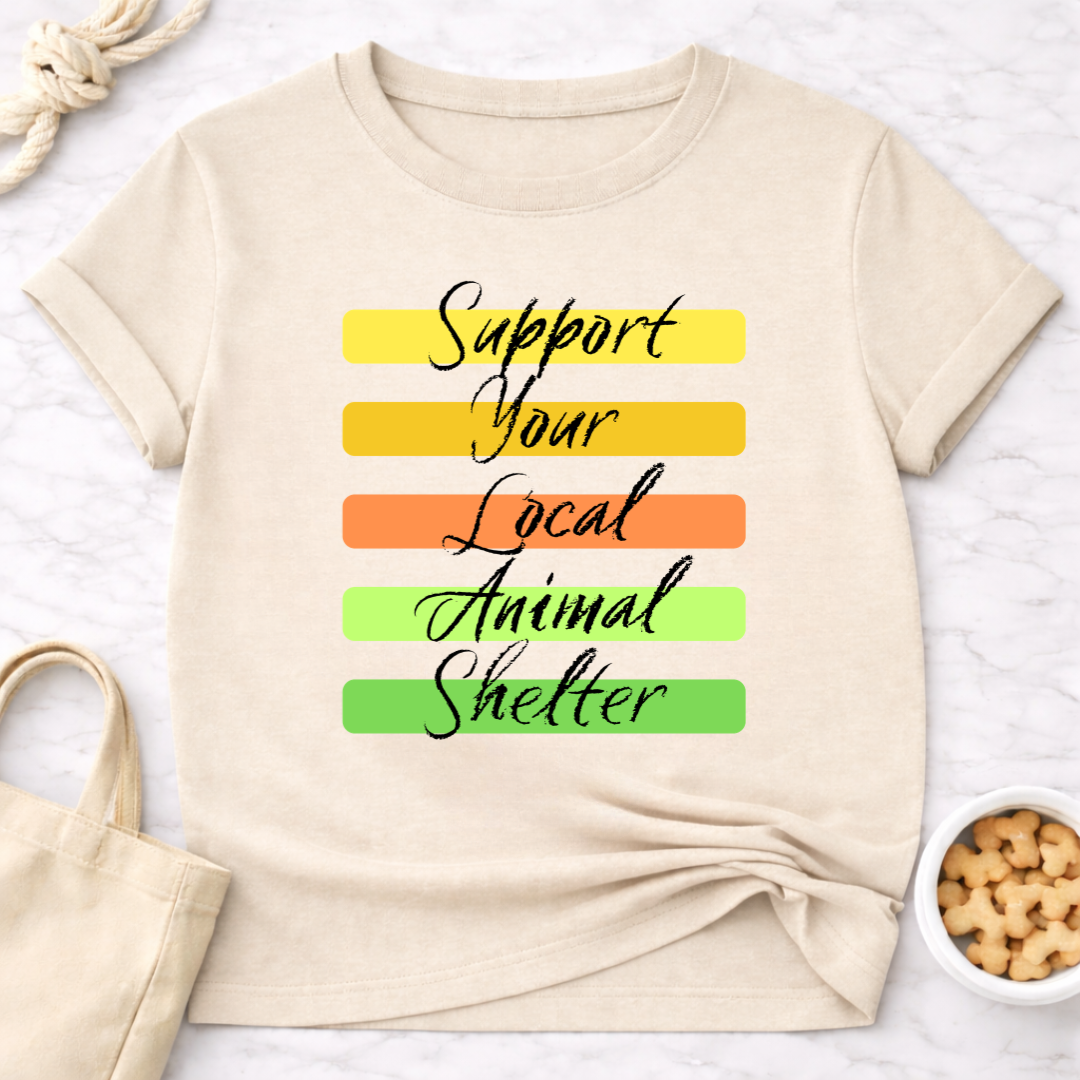 Support Your Local Animal Shelter Retro T-Shirt