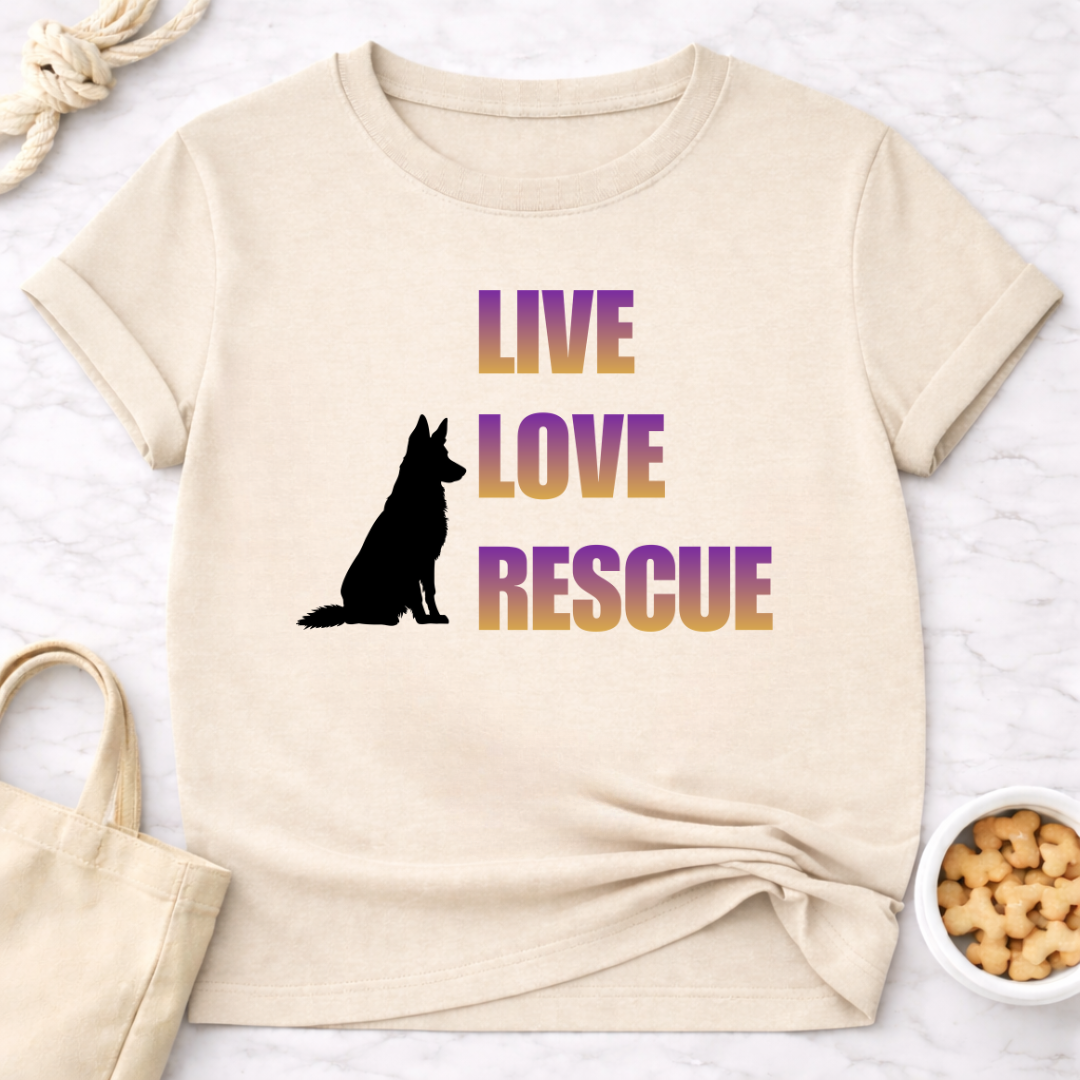 Live Love Rescue Dog T-Shirt