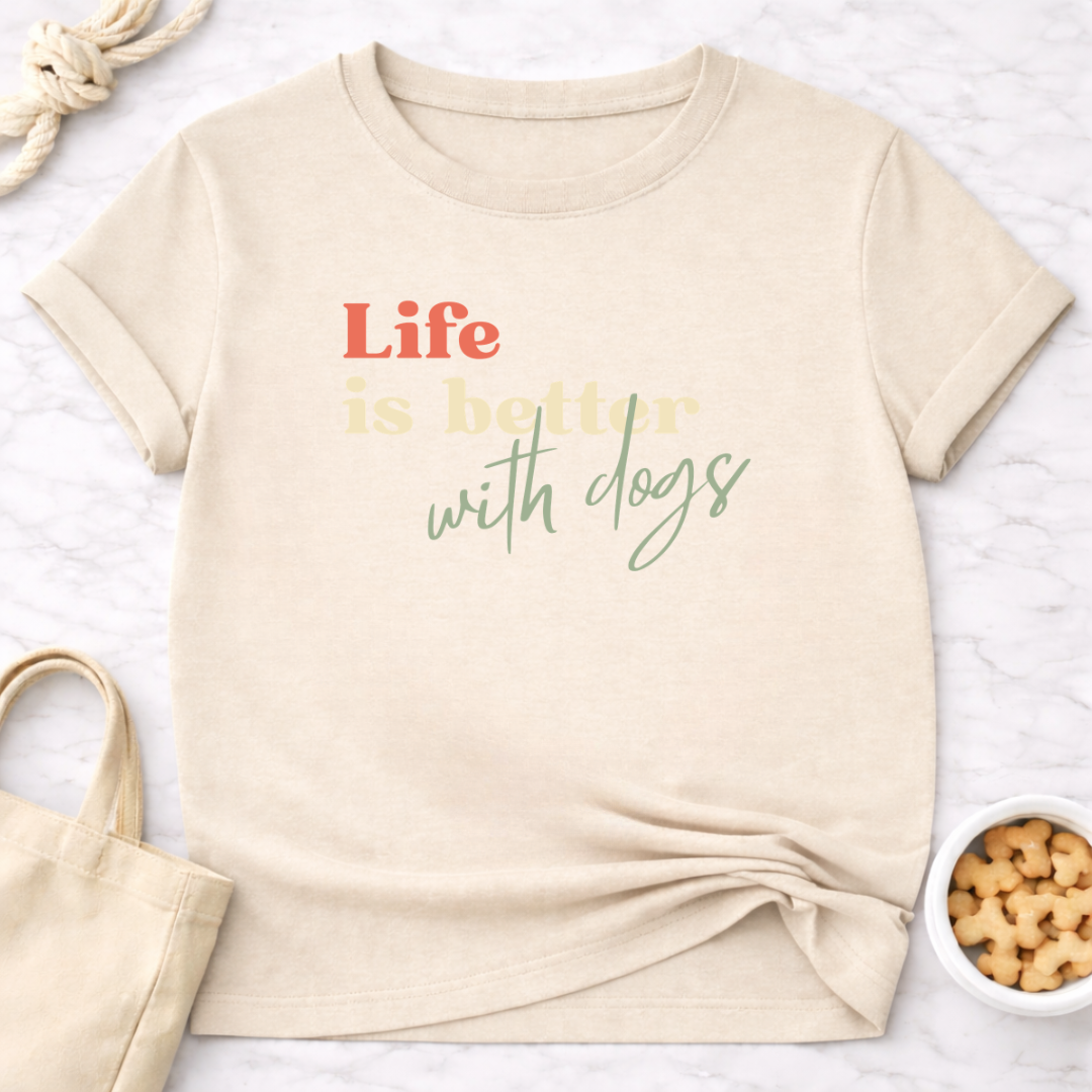 Life is Better With Dogs T-Shirt
