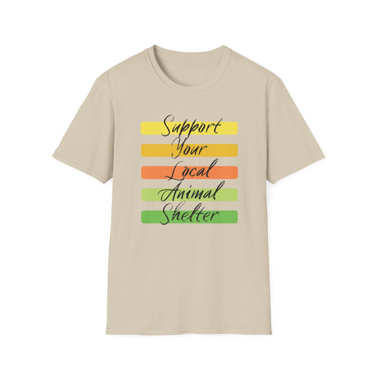 Support Your Local Animal Shelter Retro T-Shirt