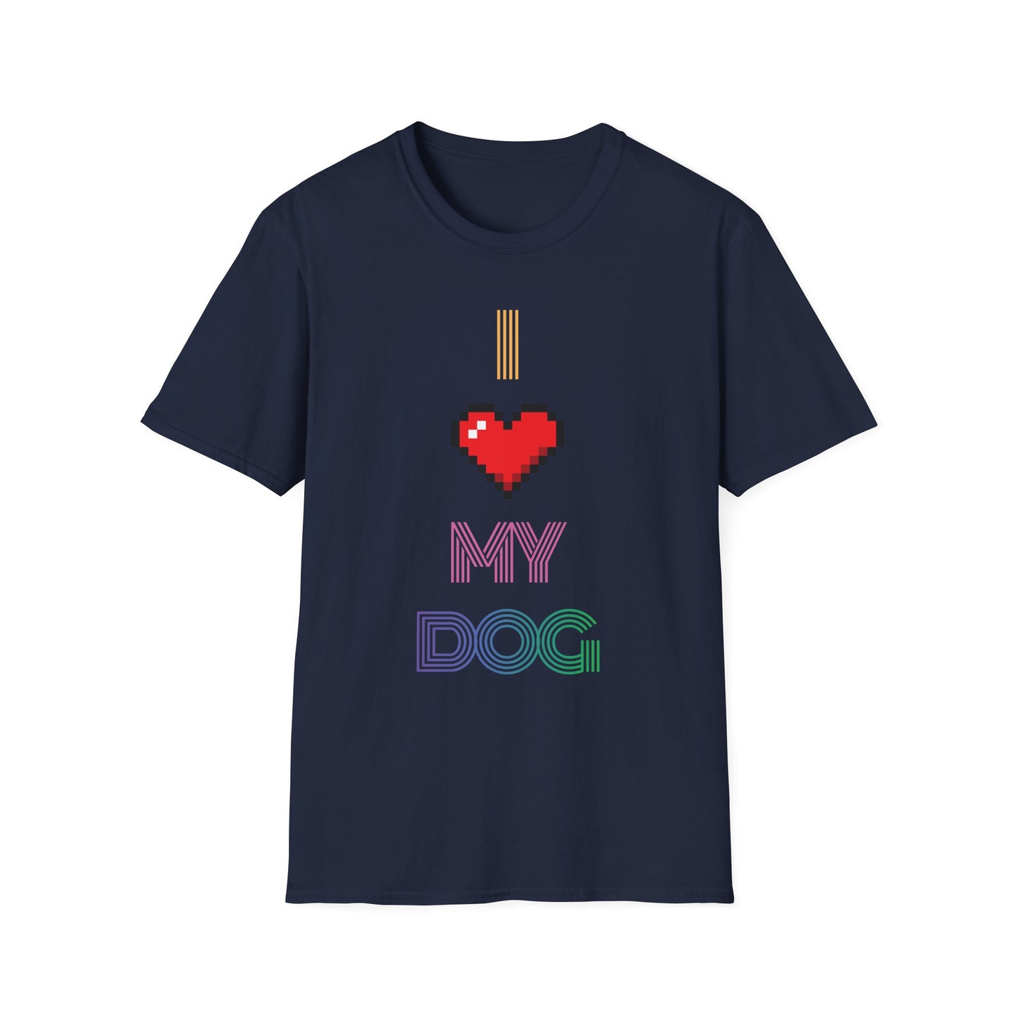 I Love My Dog Retro T-Shirt