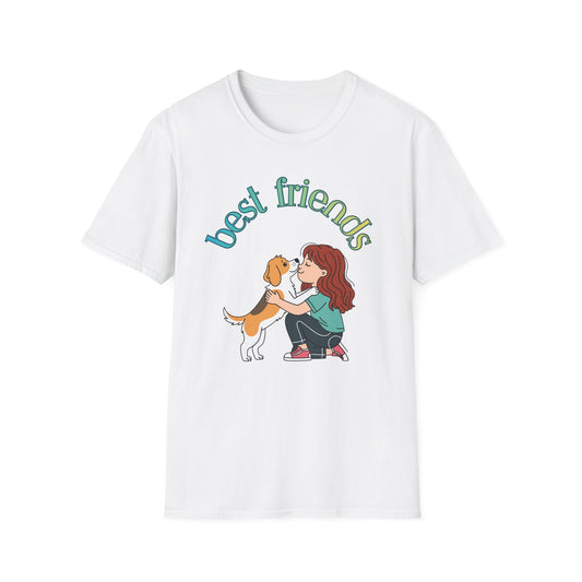 Best Friends Girl and Dog T-Shirt