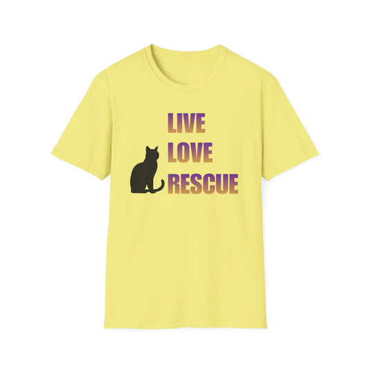 Live Love Rescue Cat T-Shirt