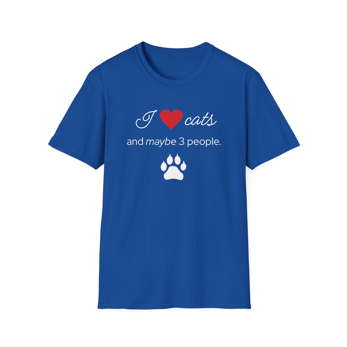 I Love Cats and Maybe 3 People T-Shirt