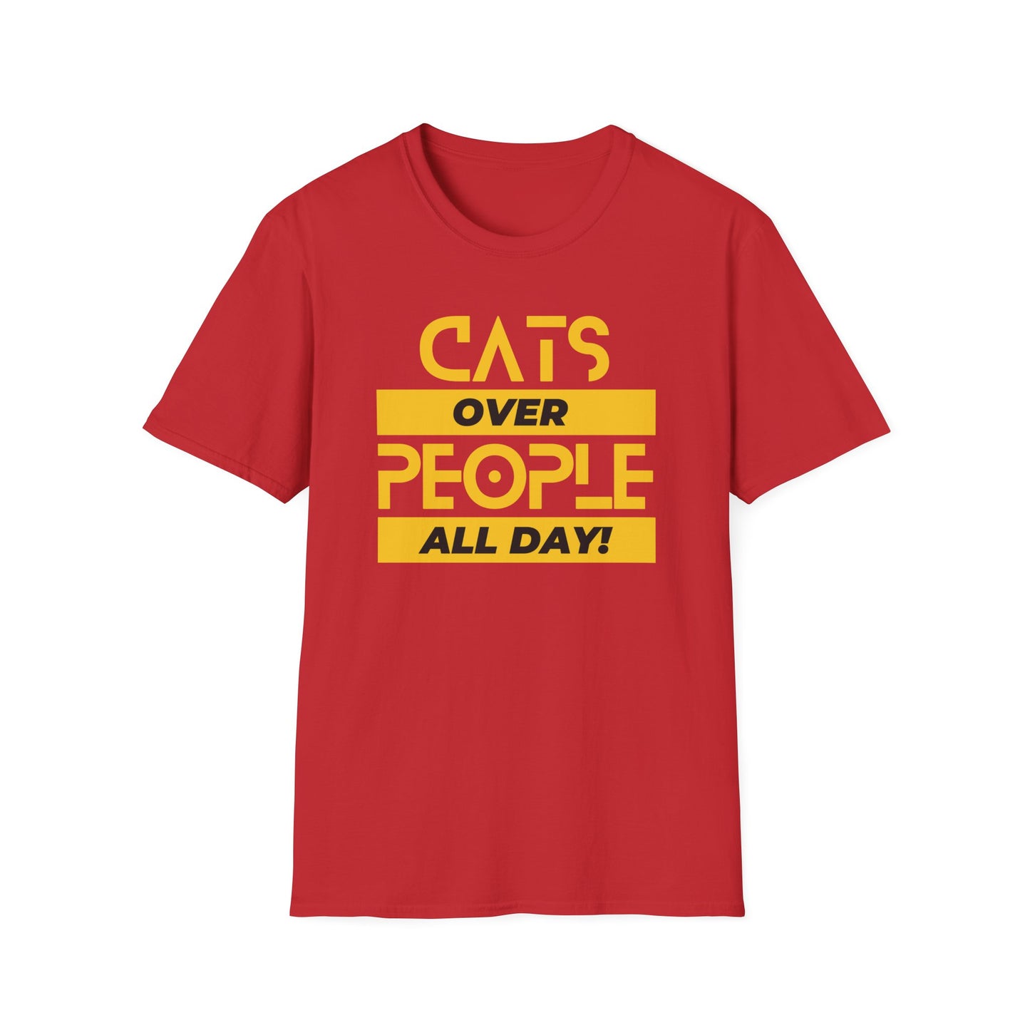Cats Over People (Block)T-Shirt