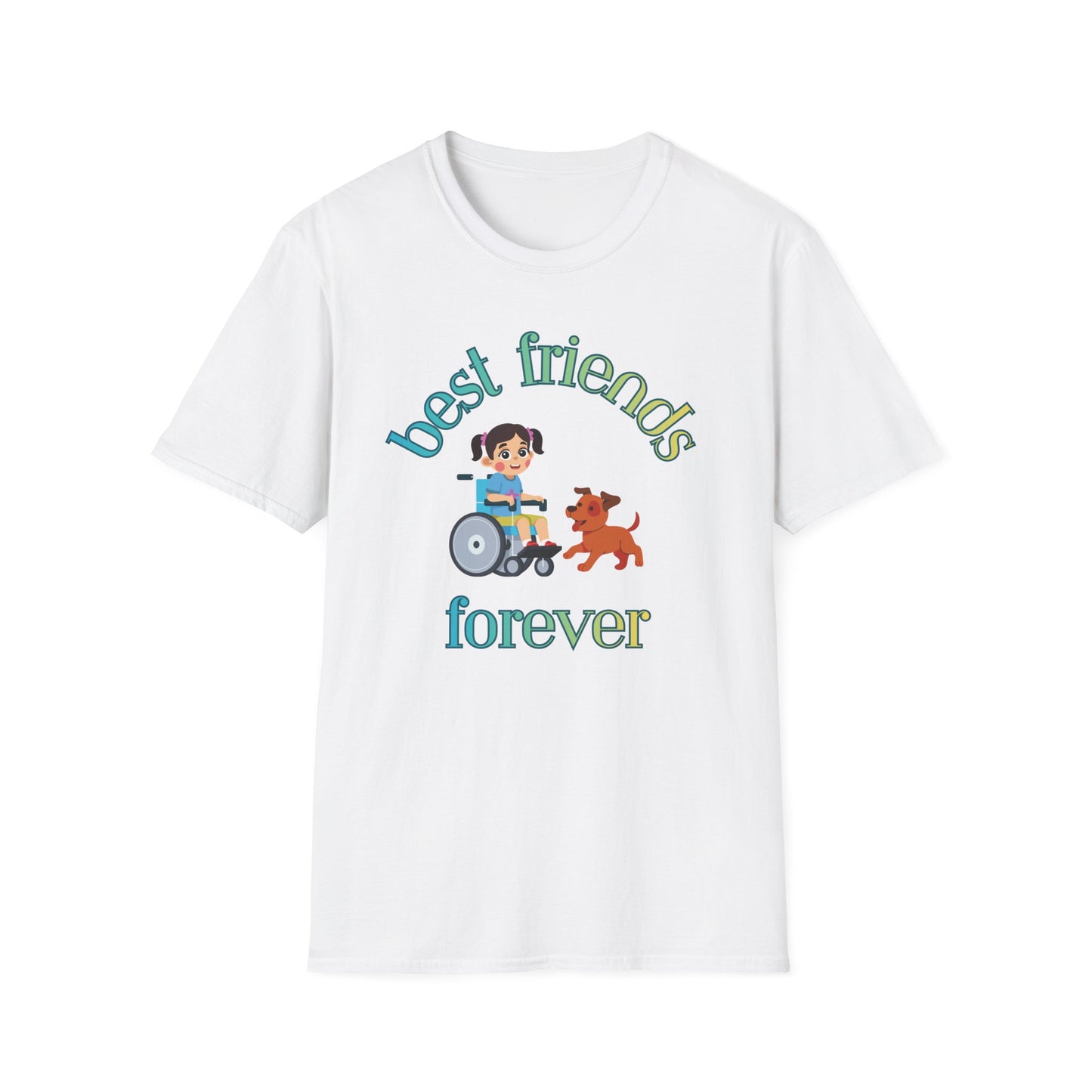 Best Friends Forever Girl and Dog Special Needs T-Shirt