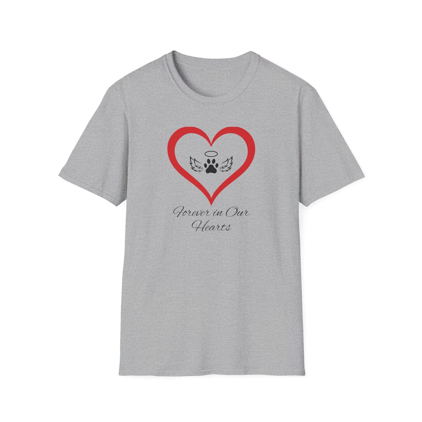 Forever In Our Hearts Dog Paw T-Shirt