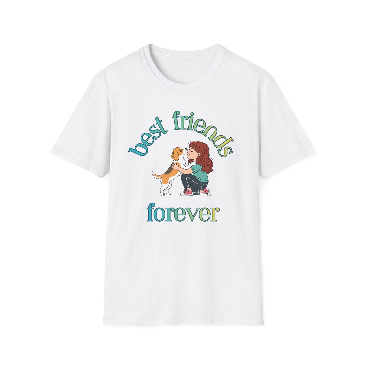 Best Friends Forever Girl and Dog T-Shirt