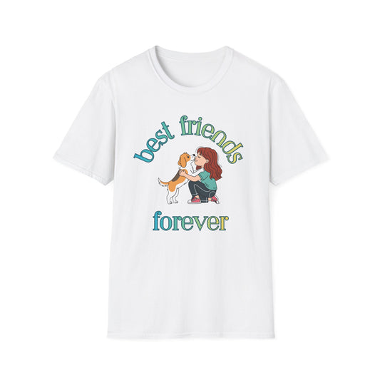 Best Friends Forever Girl and Dog T-Shirt