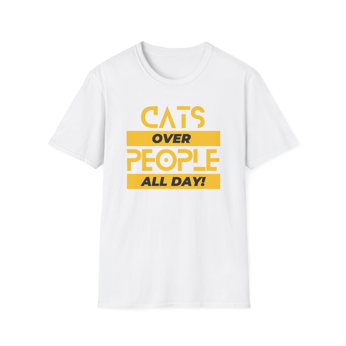Cats Over People (Block)T-Shirt