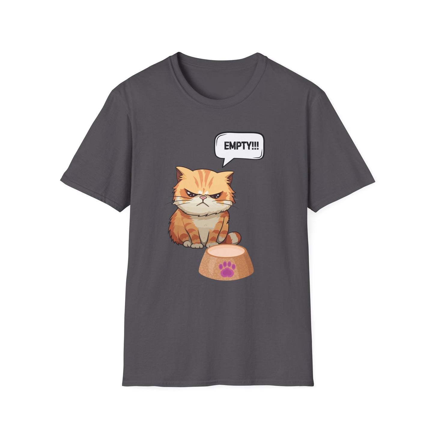 Empty Bowl Cat T-Shirt