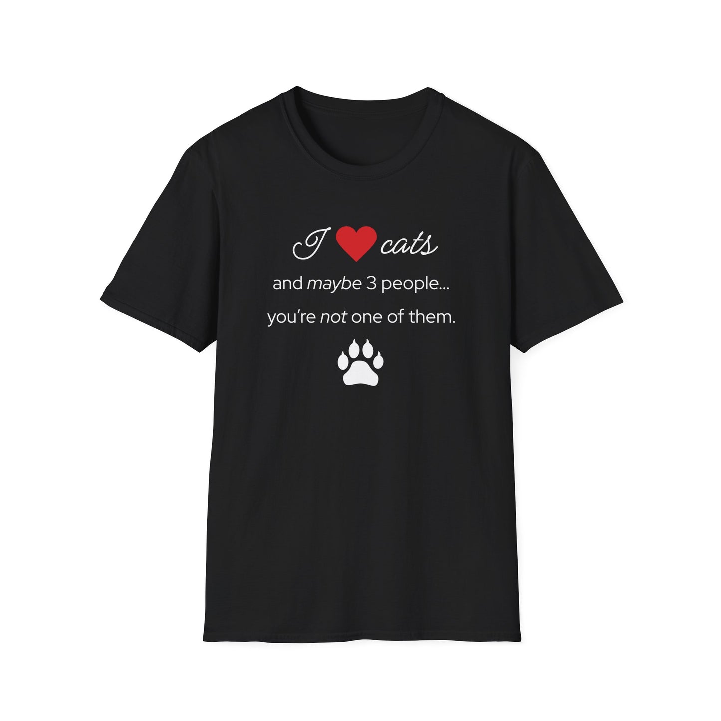 I Love Cats and Maybe 3 People...You're Not One of Them T-Shirt