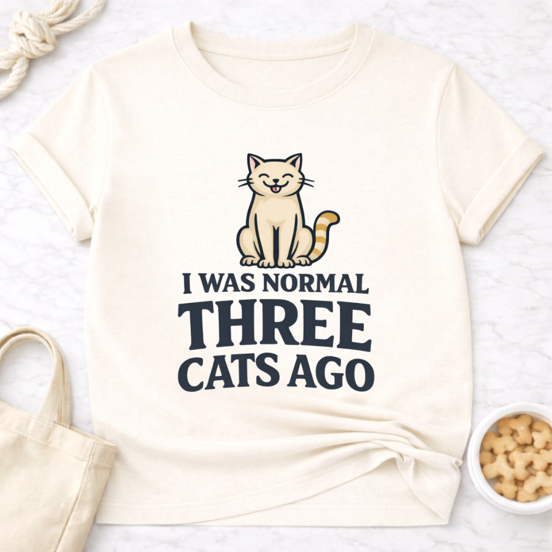 Normal Three Cats Ago T-Shirt
