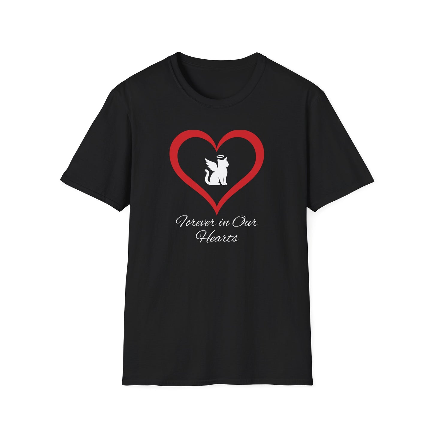 Forever In Our Hearts  Cat Angel T-Shirt