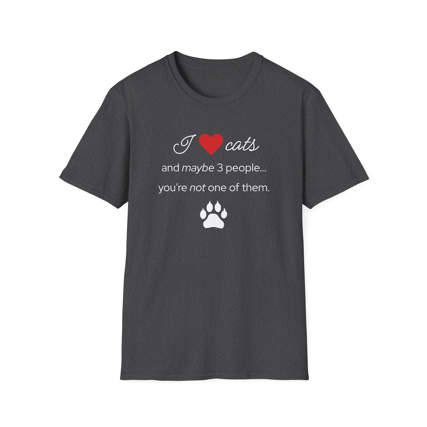 I Love Cats and Maybe 3 People...You're Not One of Them T-Shirt