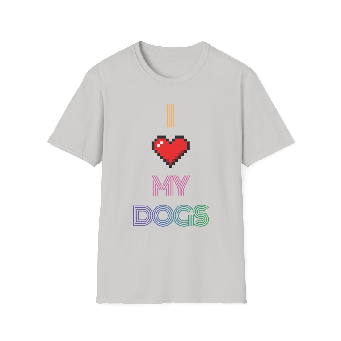 I Love My Dogs Retro T-Shirt