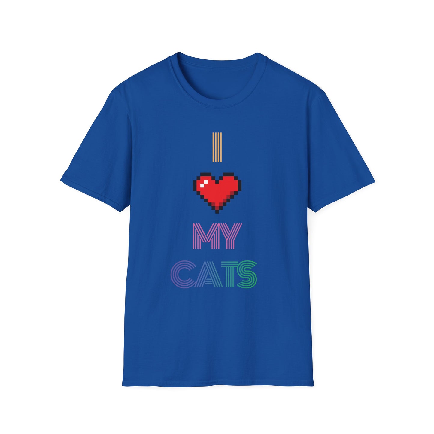 I Love My Cats Retro T-Shirt