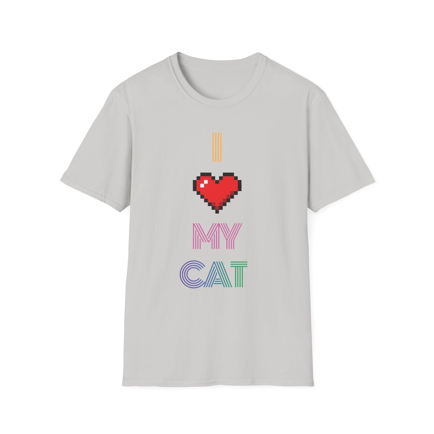 I Love My Cat Retro T-Shirt