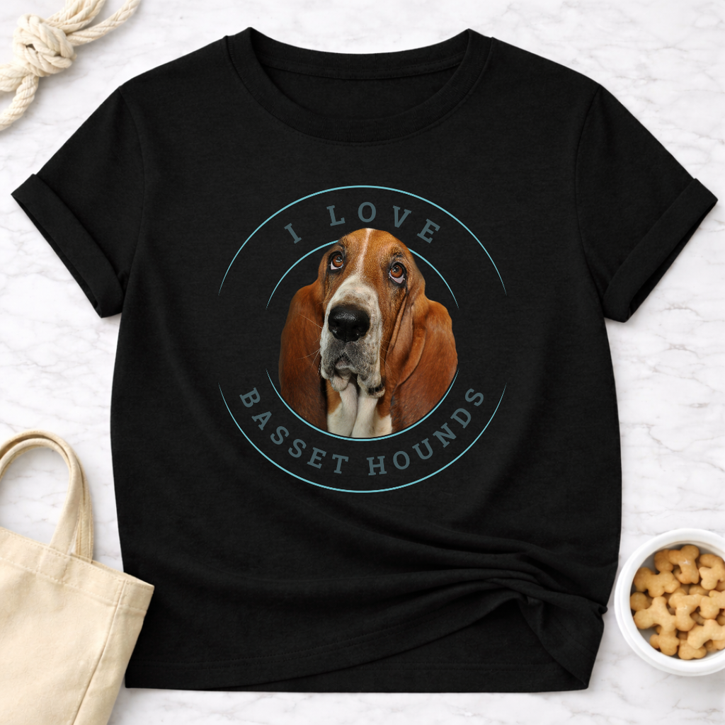 I Love Basset Hounds T-Shirt