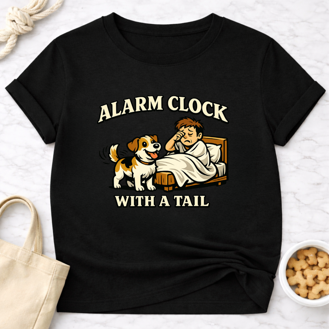 Alarm Clock with a Tail T-Shirt