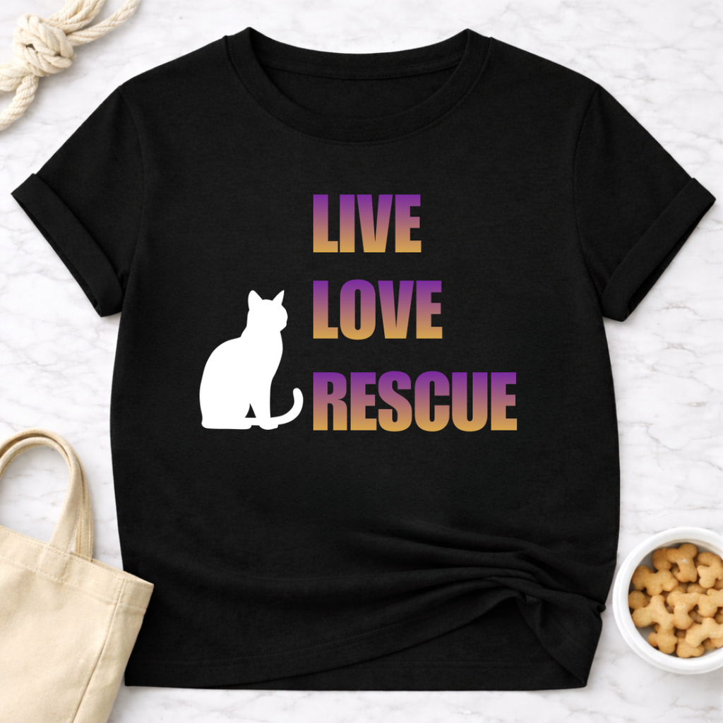 Live Love Rescue Cat T-Shirt