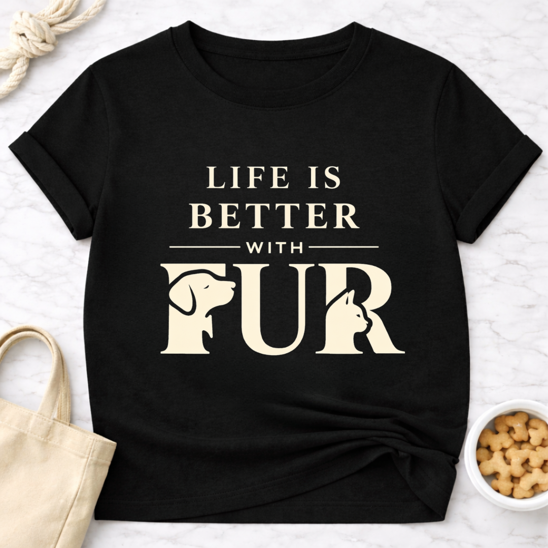 Life Is Better With Fur Is T-Shirt