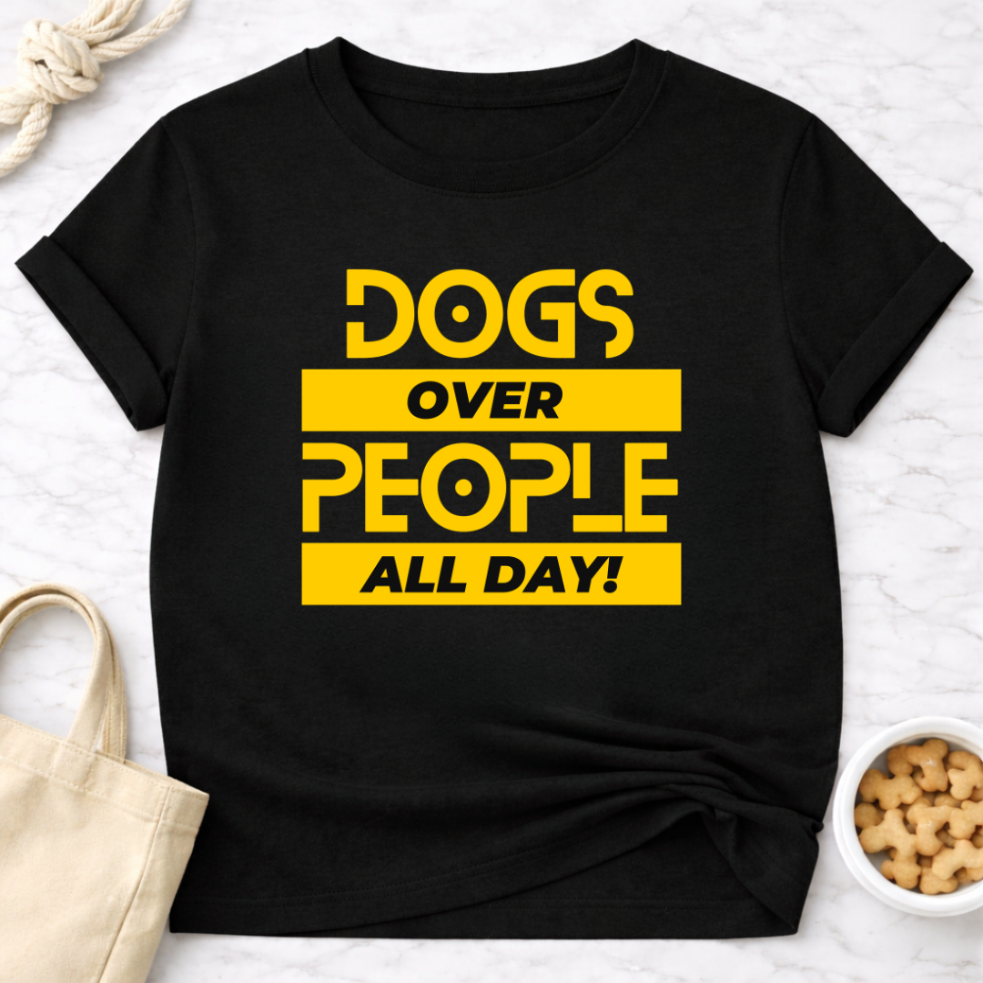Dogs Over People (Block)T-Shirt