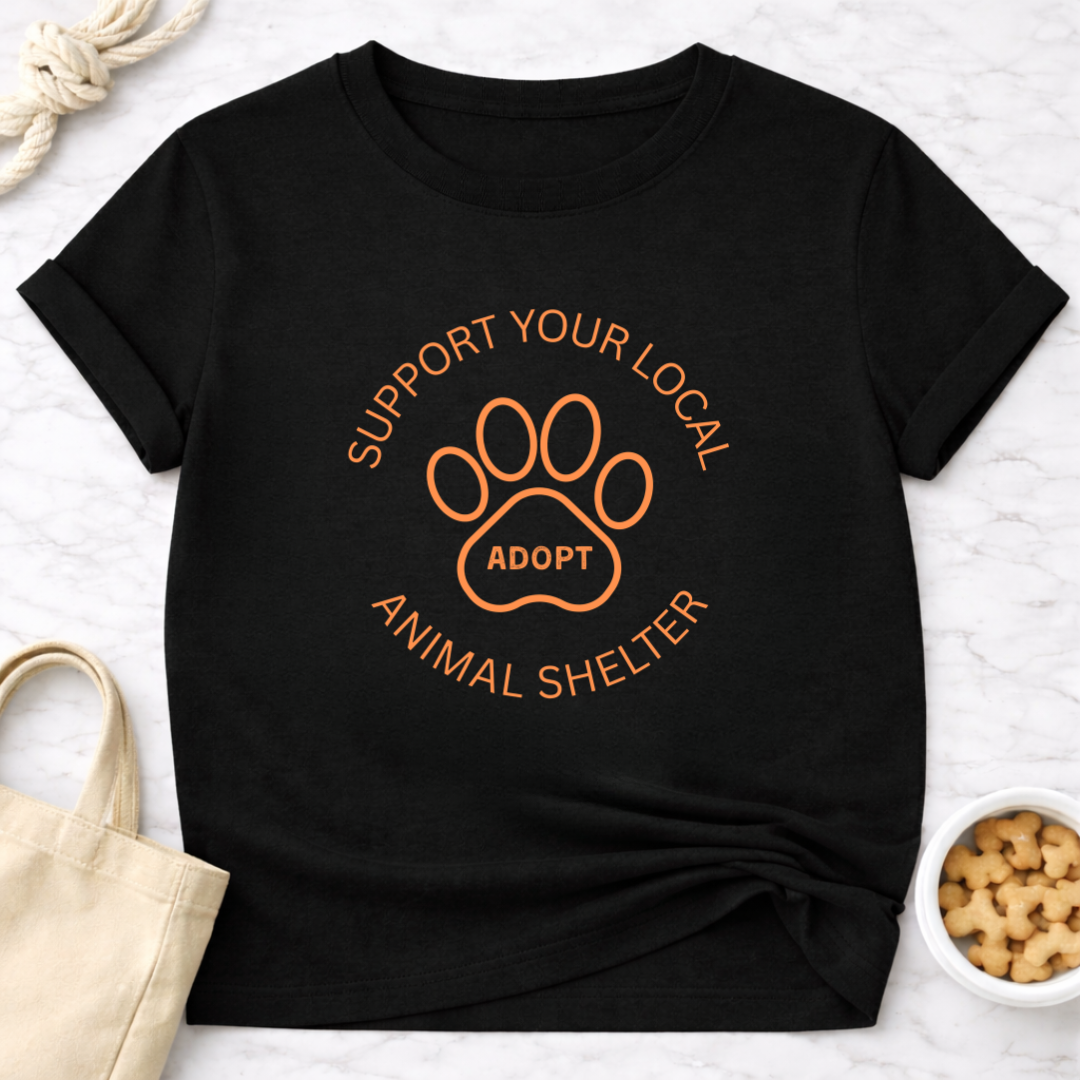 Support Your Local Animal Shelter Adopt T-Shirt