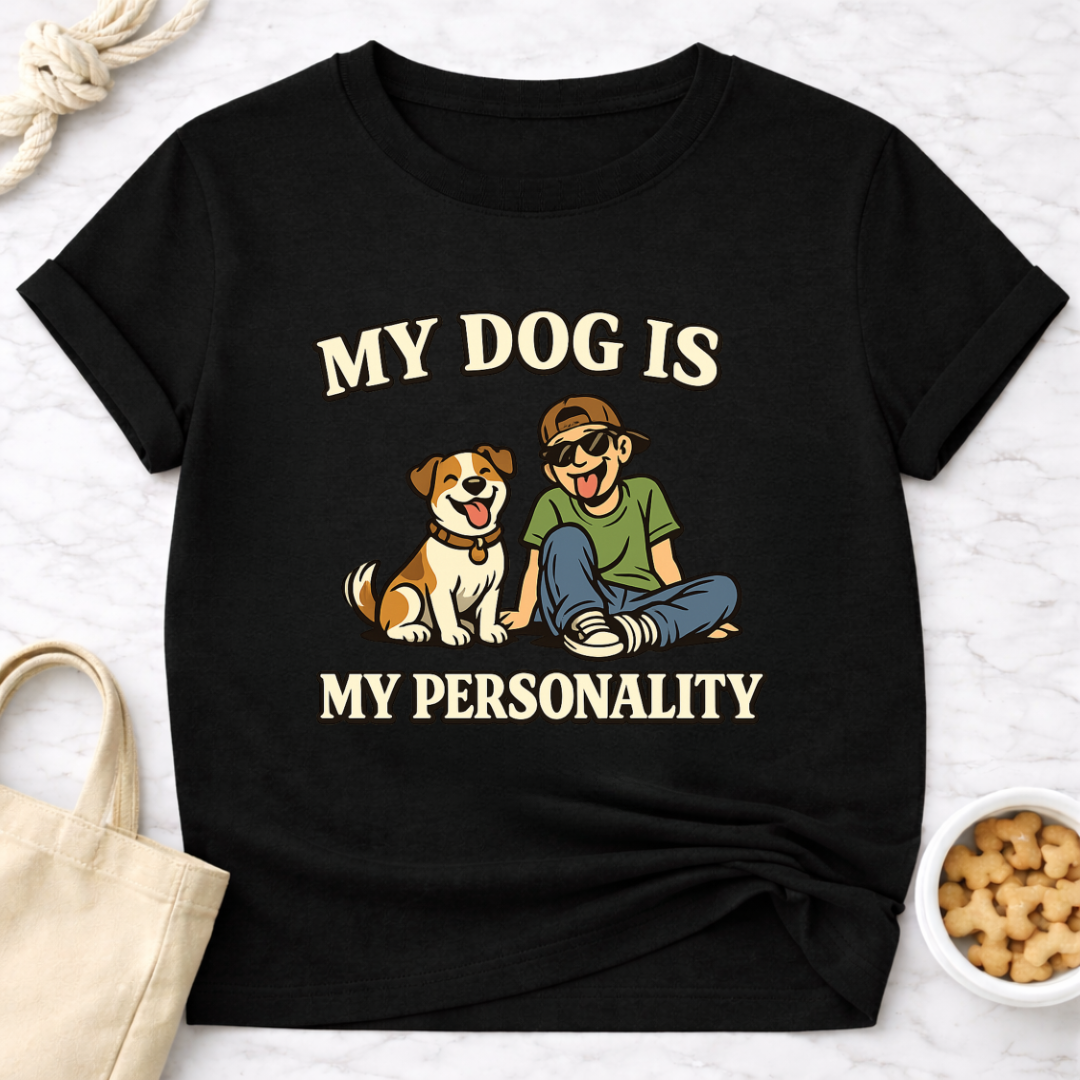 My Dog is My Personality (Male) T-Shirt
