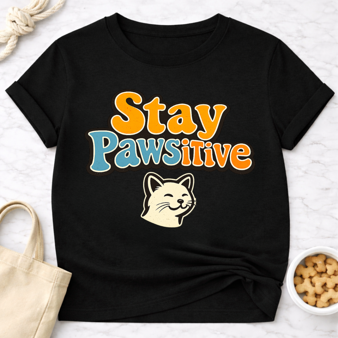 Pawsitive Cat T-Shirt
