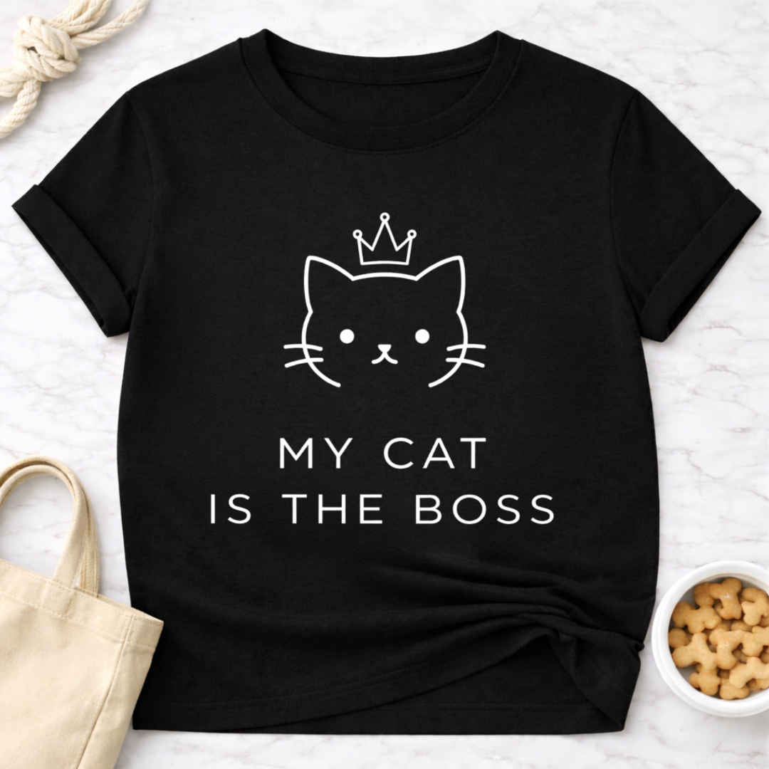 My Cat is the Boss (Simple) T-Shirt