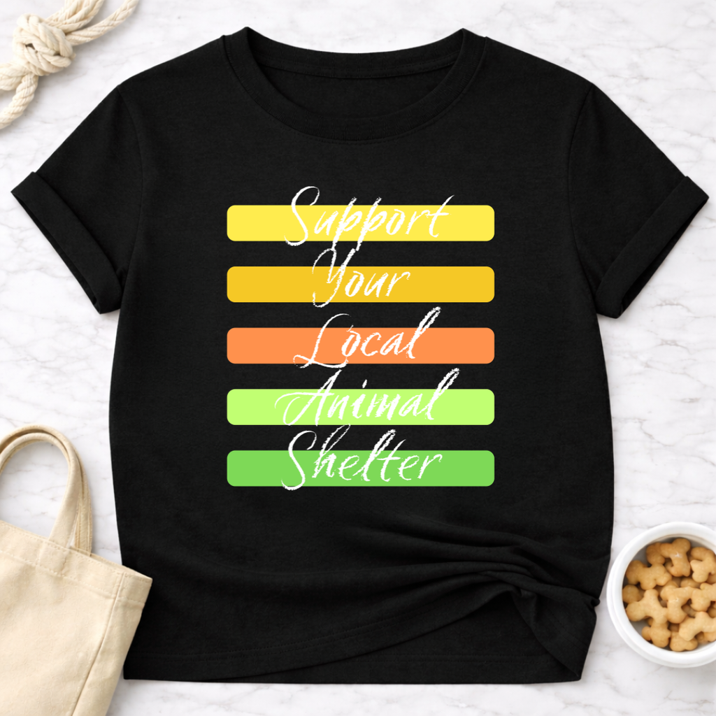 Support Your Local Animal Shelter Retro T-Shirt