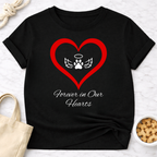 Forever In Our Hearts Dog Paw T-Shirt