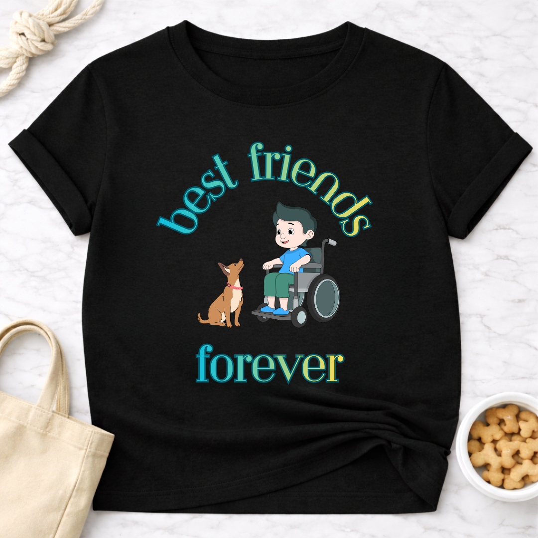 Best Friends Forever Boy and Dog Special Needs T-Shirt
