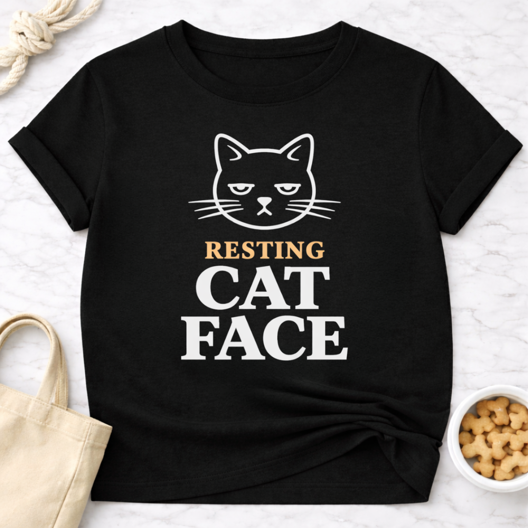 Resting Cat Face T-Shirt