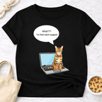 Laptop Cat I'm From Tech Support T-Shirt