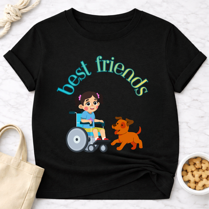 Best Friends Girl and Dog Special Needs T-Shirt