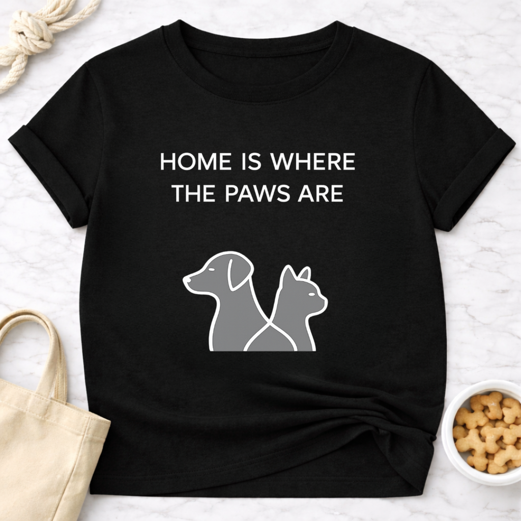 Home is Where the Paws Are T-Shirt