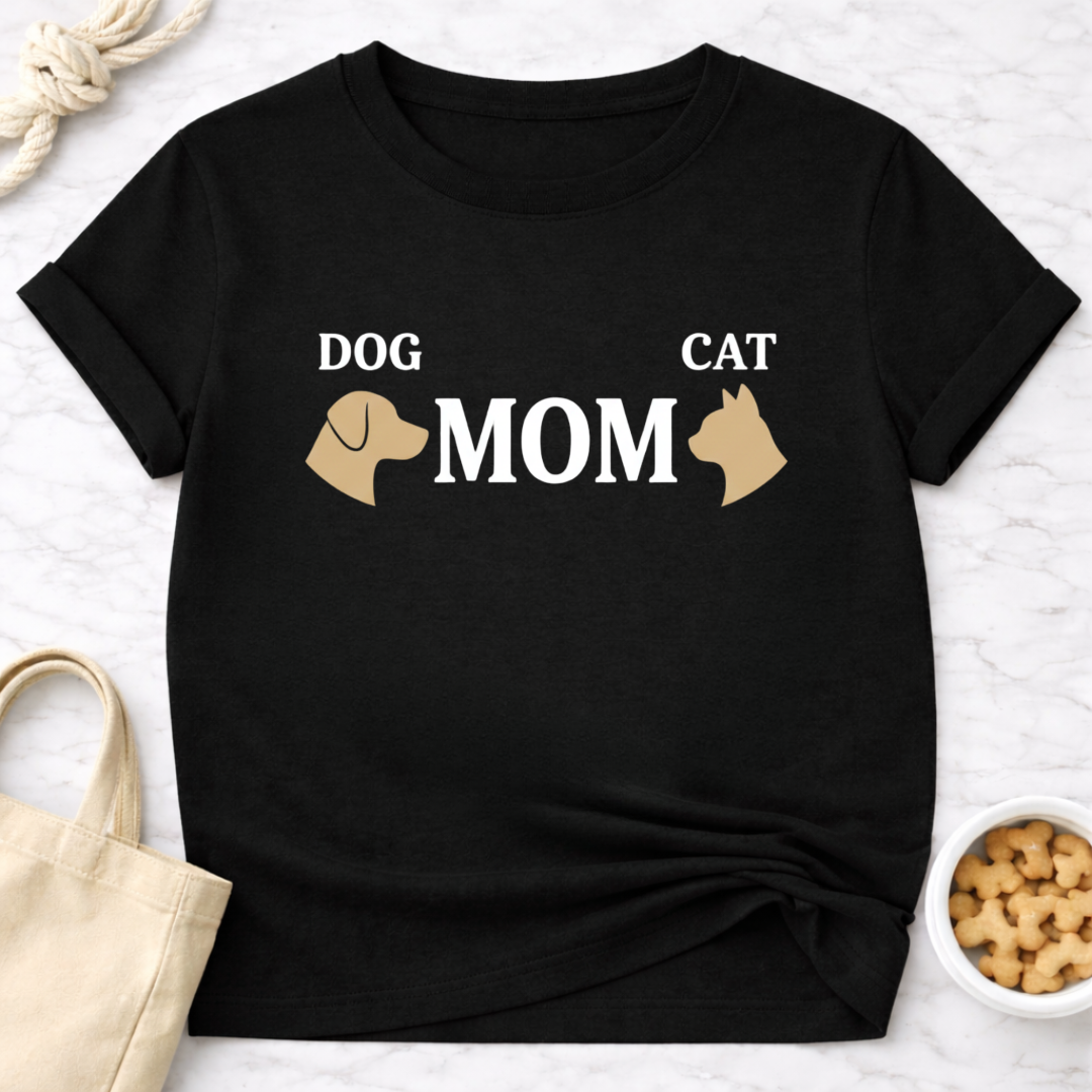 Dog and Cat Mom T-Shirt