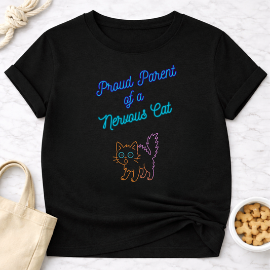 Proud Parent of a Nervous Cat T-Shirt